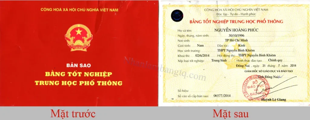Thông tin về làm bằng tốt nghiệp cấp 3 năm 2026