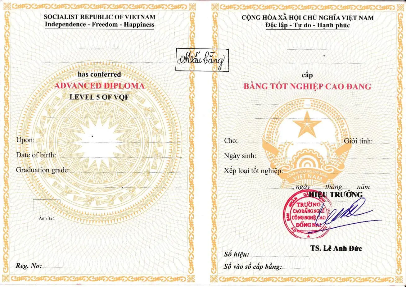 Chi Phí Làm Bằng Cao Đẳng năm 2026: Bảng Giá Chi Tiết